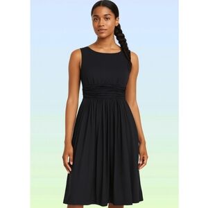 Taylor Dress | Size 2P | Black Sleeveless Empire Waist
